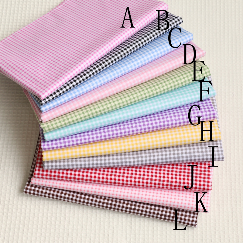 Home Textiles Bedding - Delicate 0.3CM Gingham Checked 100% Cotton