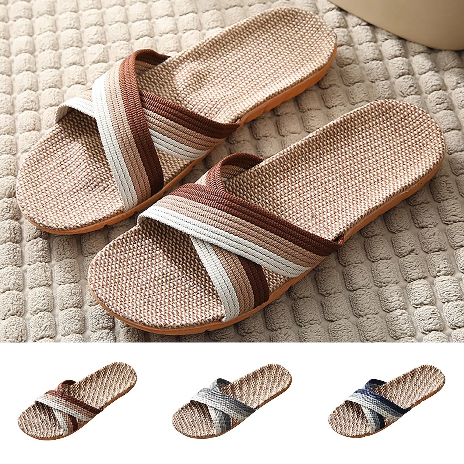 2026 New Linen Slippers for Me - Home And Textiles avis et prix