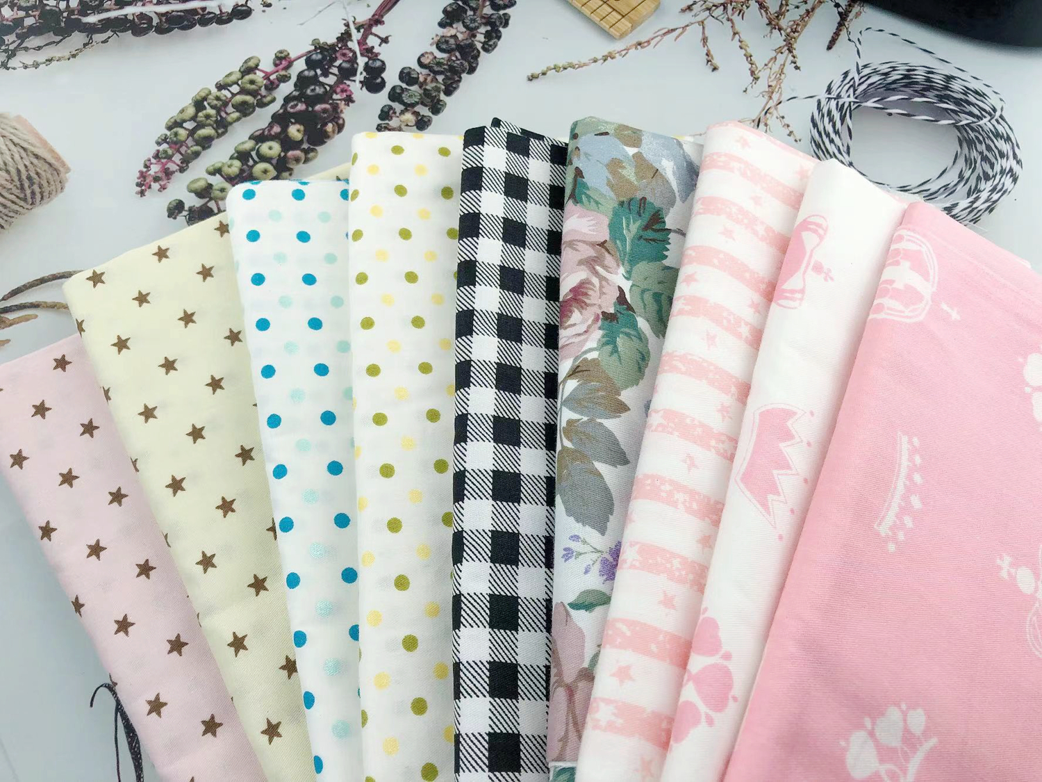 Delicate 50cmx50cm Fat Quarter - Home Textiles Bedding avis et prix