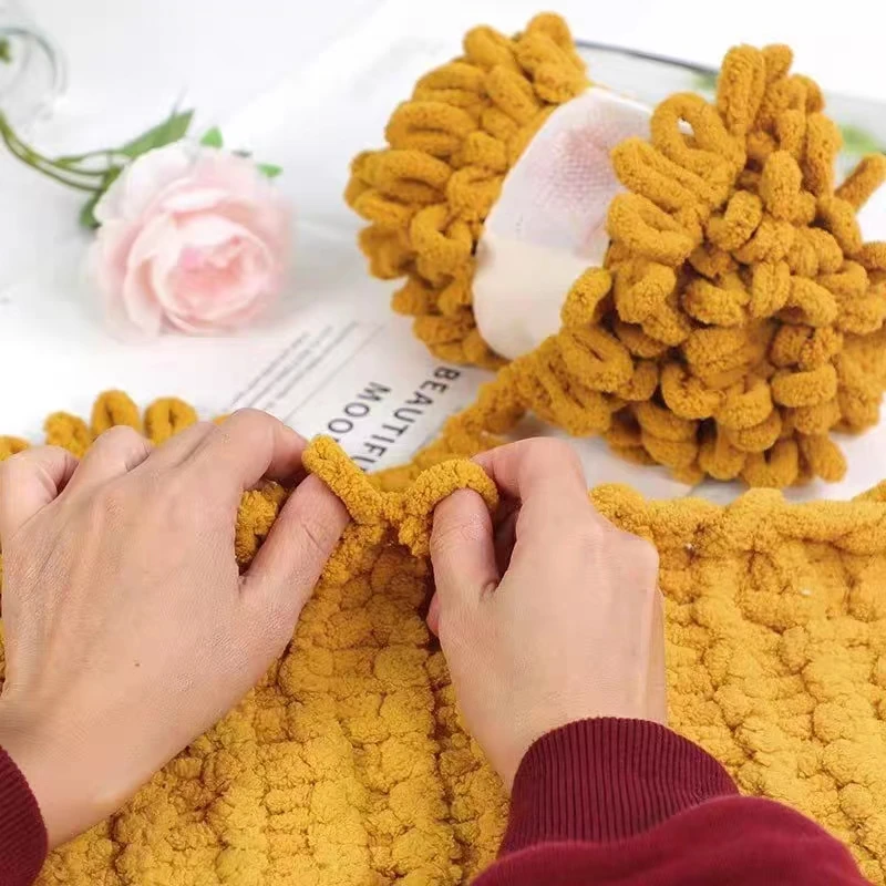 100g/Ball Finger Loop Yarn Thr - Throw Blanket Chunky Knit avis et prix