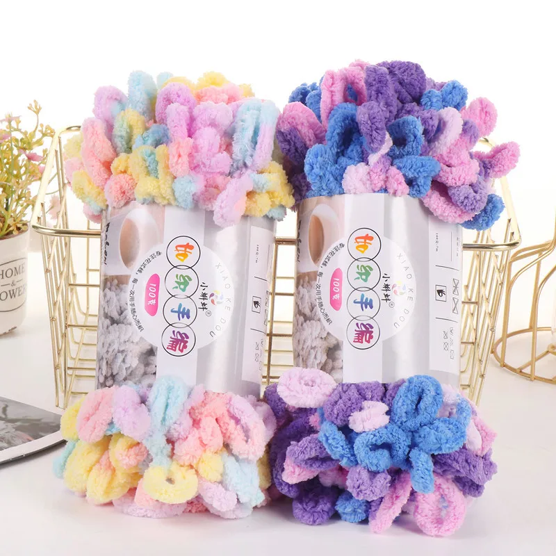 5pcs100g/Roll Puffy Finger Loo - Throw Blanket Chunky Knit avis et prix