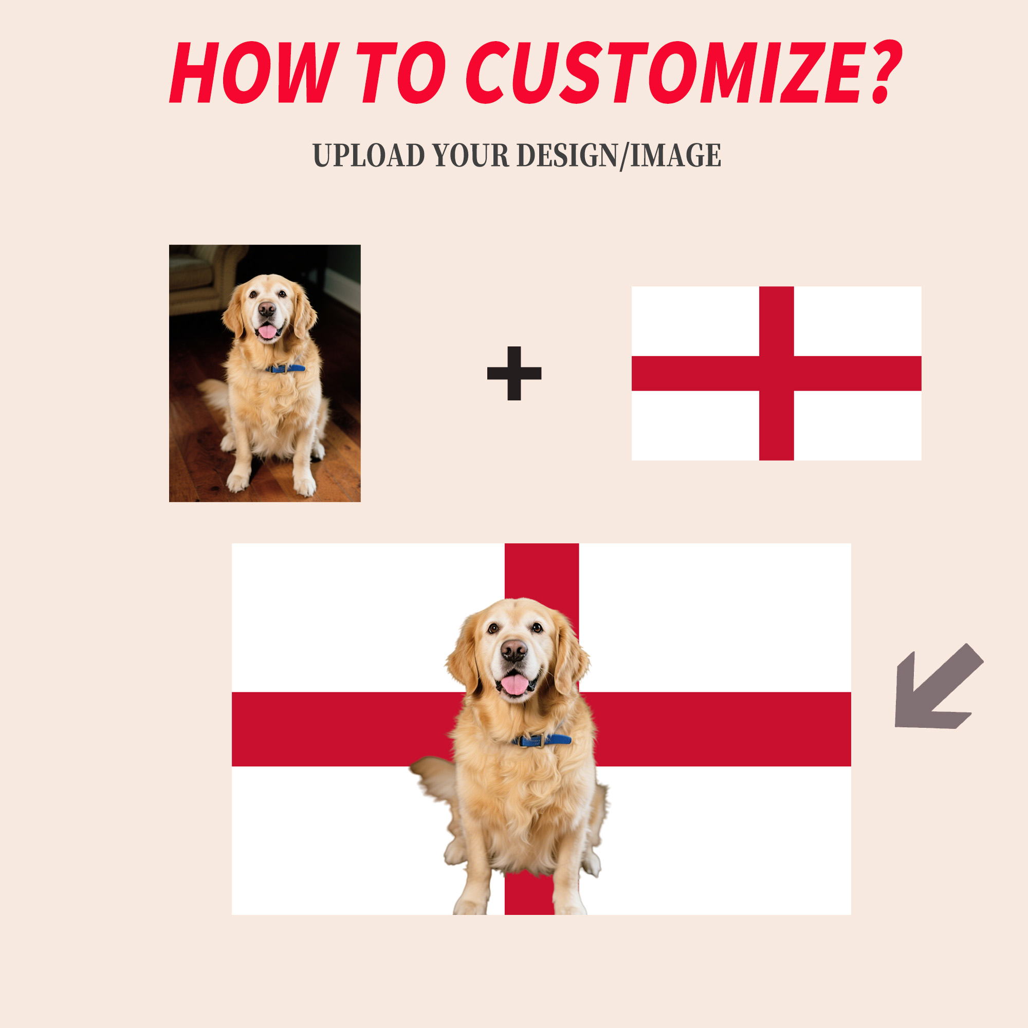 1pc 2D FLAT Personalize Englan - Home And Textiles avis et prix
