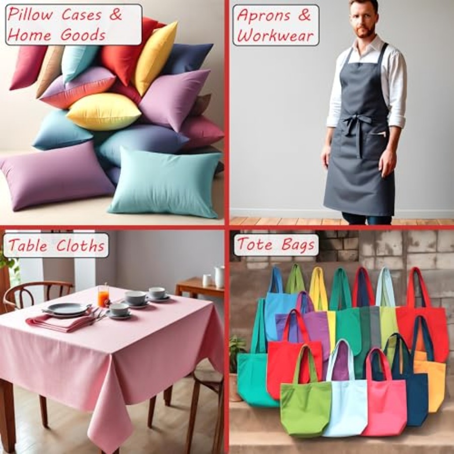 Poly Cotton Fabric for Sewing  - Home And Textiles avis et prix
