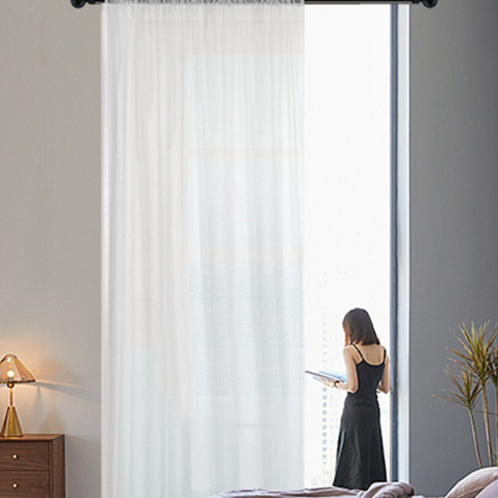 White Sheer Voile Window Curta - Curtain Sheer Voile avis et prix