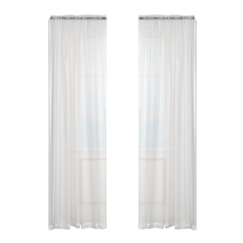White Sheer Voile Window Curta - Curtain Sheer Voile avis et prix