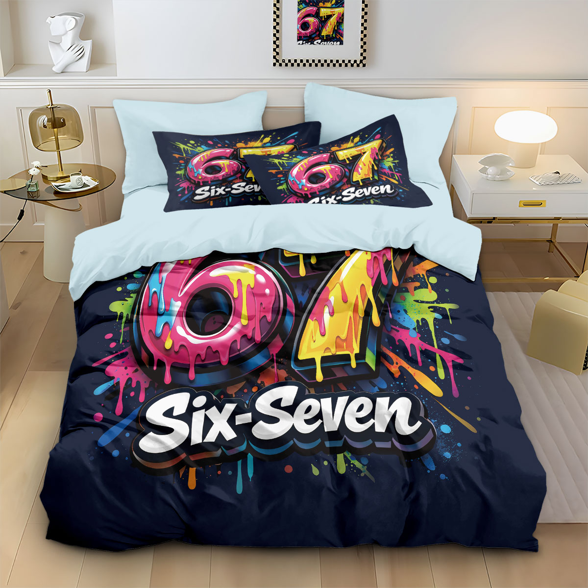 3pcs Graffiti Style Game Contr - Home Textiles Bedding avis et prix