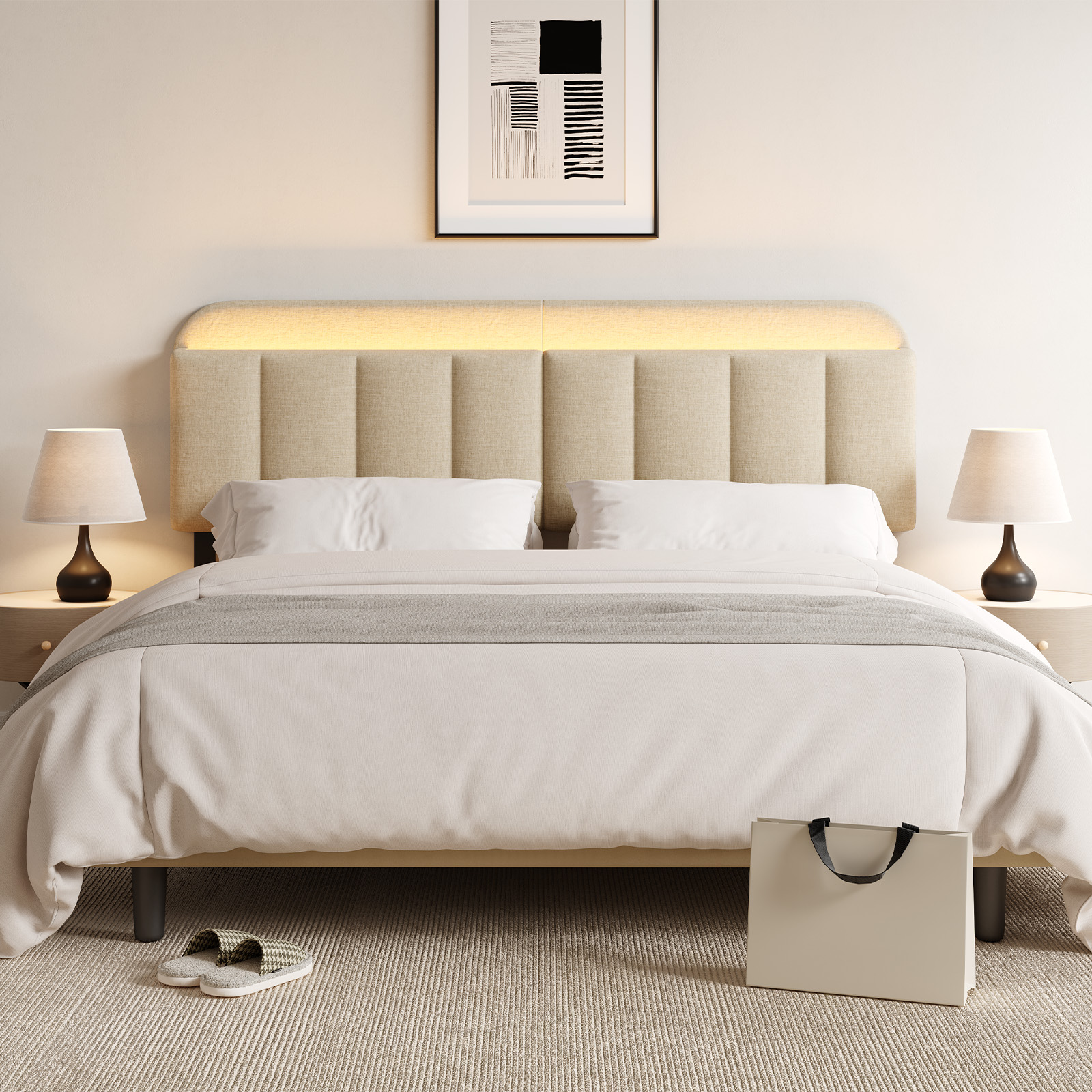 Adjustable Headboard for Full  - Home Textiles Bedding avis et prix