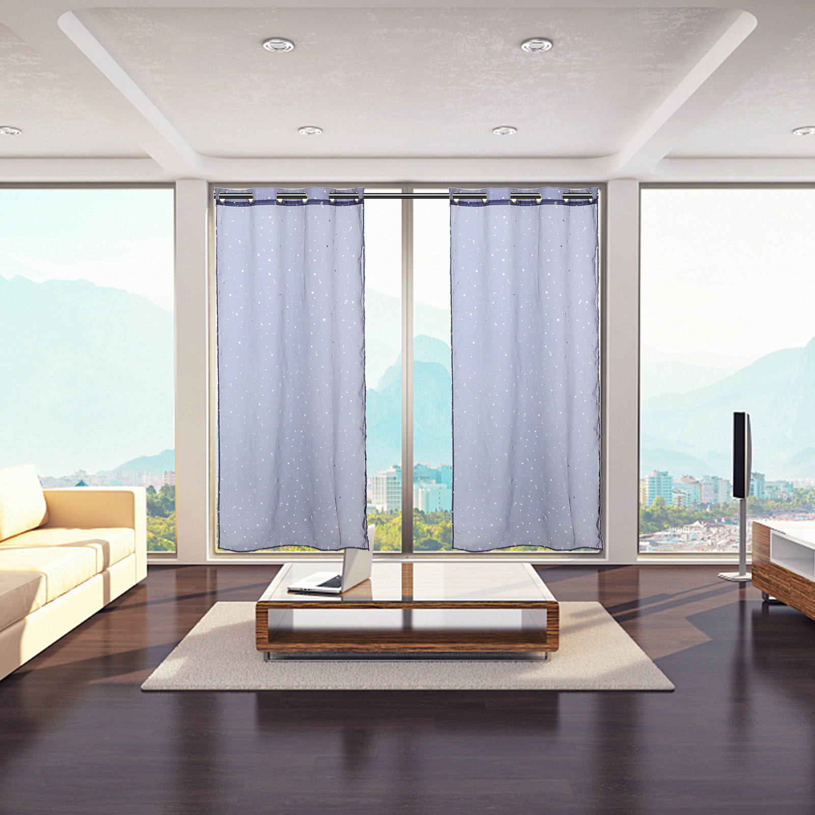Exquisite Window Voile Curtain - Curtain Sheer Voile avis et prix