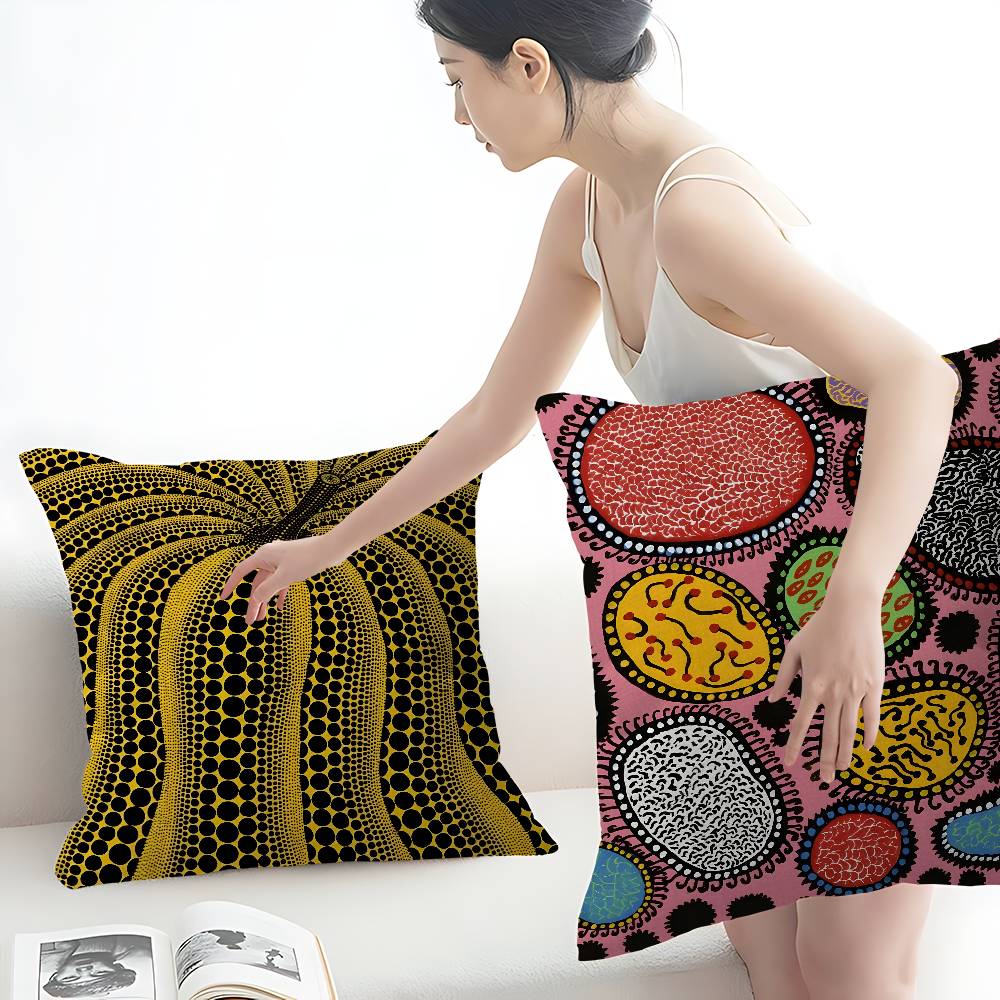 k-Kusama y-Yayoi Art Pillow Co - Home Art Textiles avis et prix