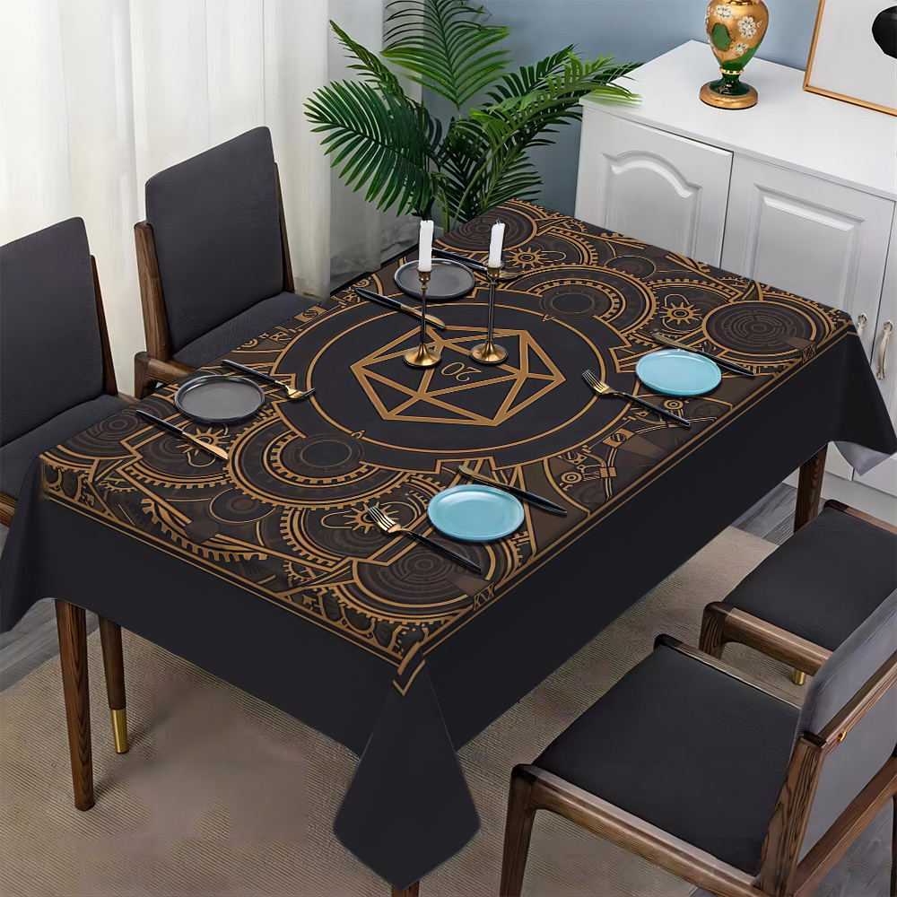 Steampunk Black Golden Gear Pa - Home And Textiles avis et prix