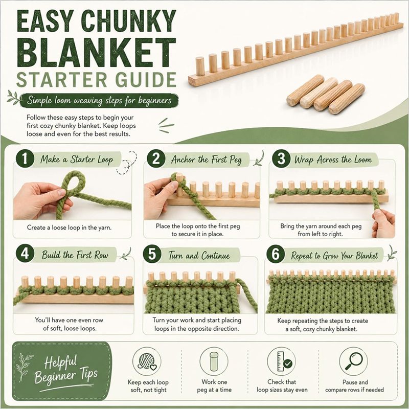 ABVG-Chunky Blanket Loom Kit,  - Throw Blanket Chunky Knit avis et prix