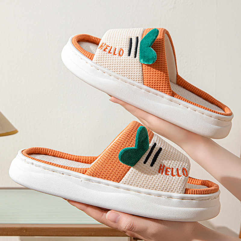 New Style Linen Slippers for W - Home And Textiles avis et prix