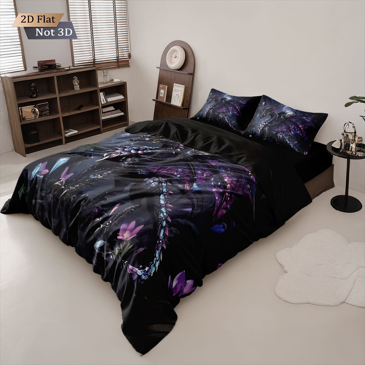3pcs Sacred Western Dragon Sea - Home Textiles Bedding avis et prix