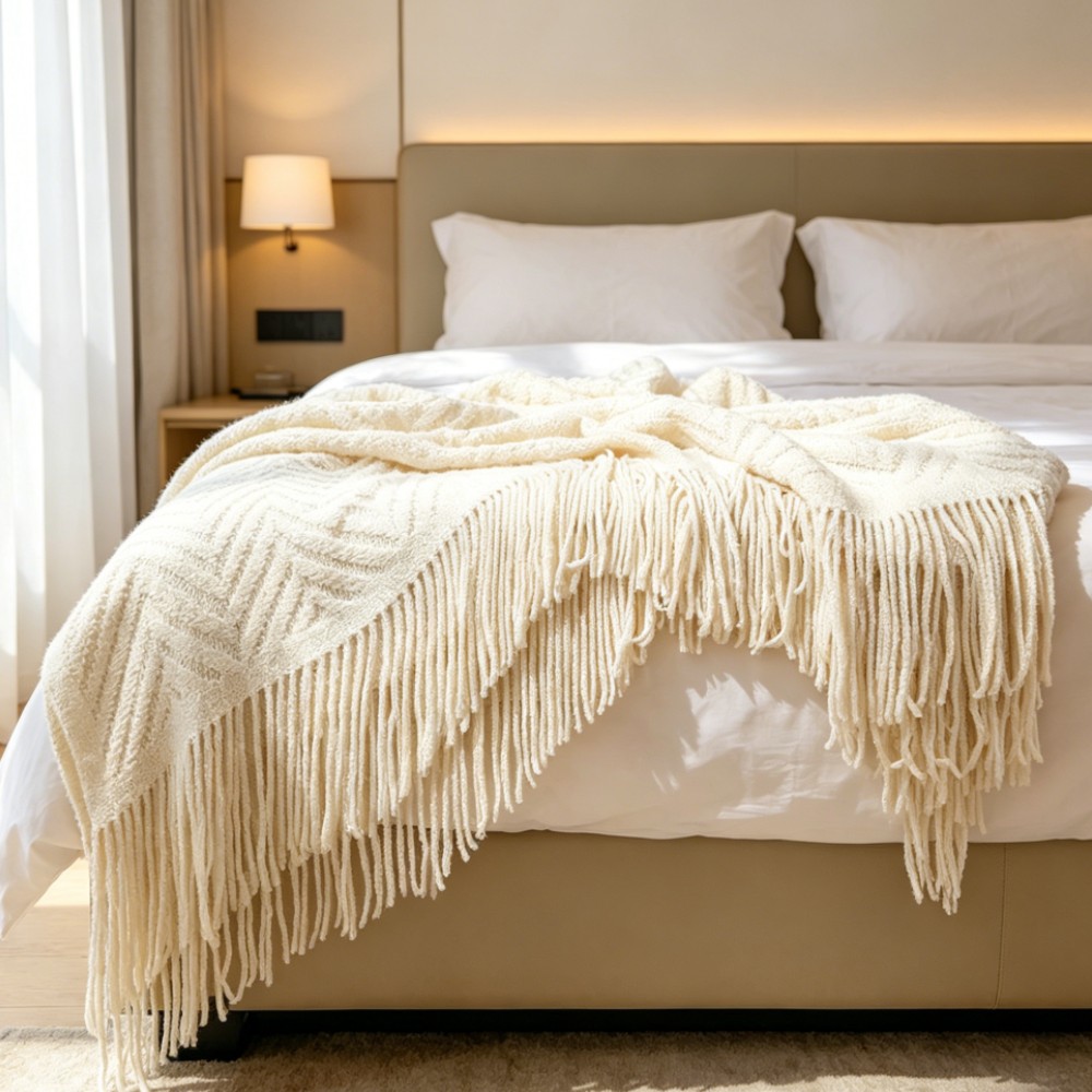 Luxury Chunky Cream Throw Blan - Throw Blanket Chunky Knit avis et prix