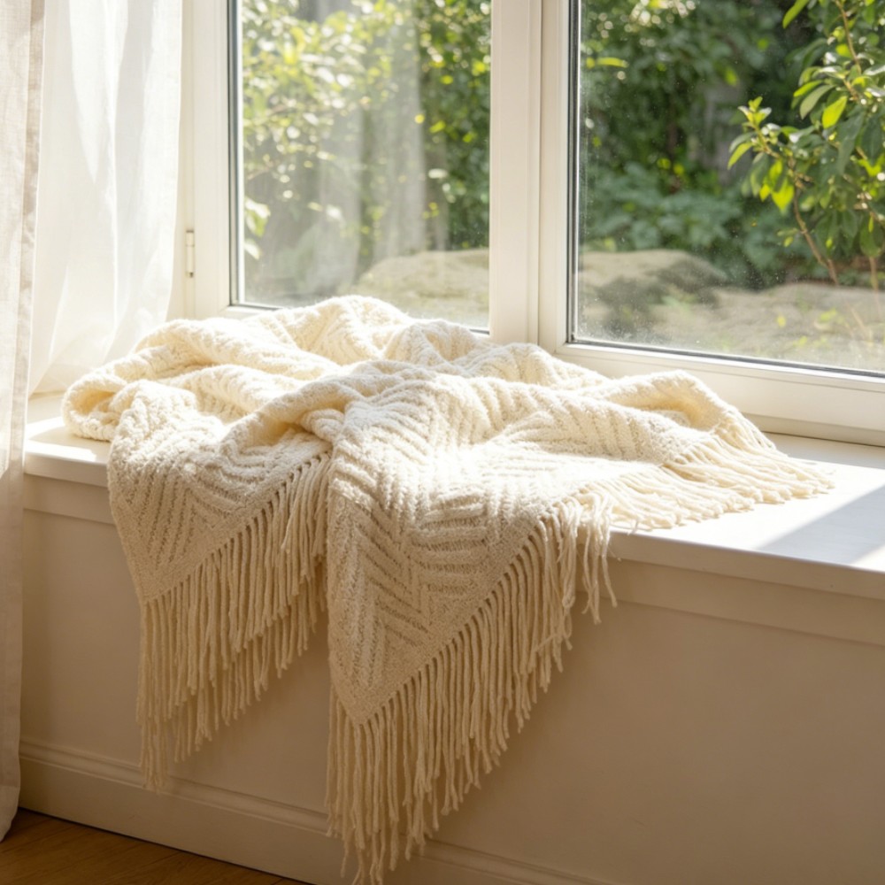 Luxury Chunky Cream Throw Blan - Throw Blanket Chunky Knit avis et prix