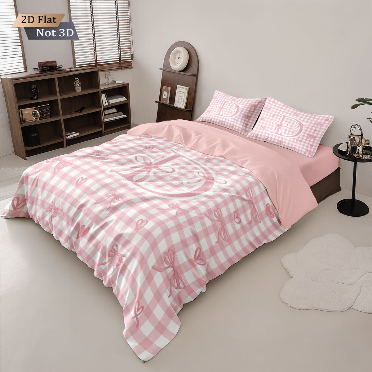 3pcs Pink Bow D-Printed Corele - Home Textiles Bedding avis et prix