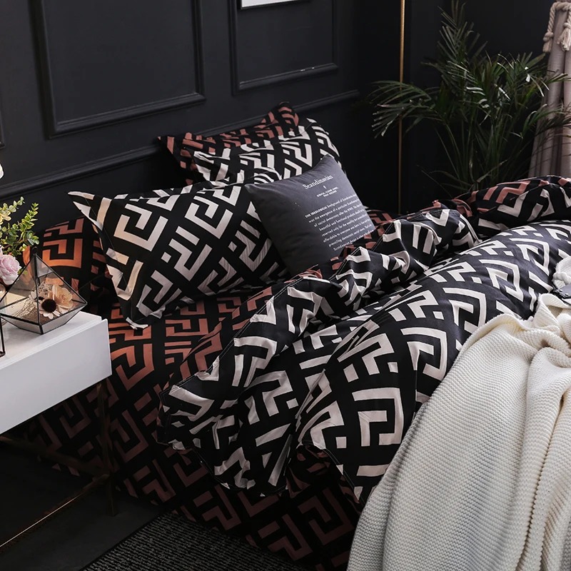 Luxury Black Bedding Comforter - Home Textiles Bedding avis et prix