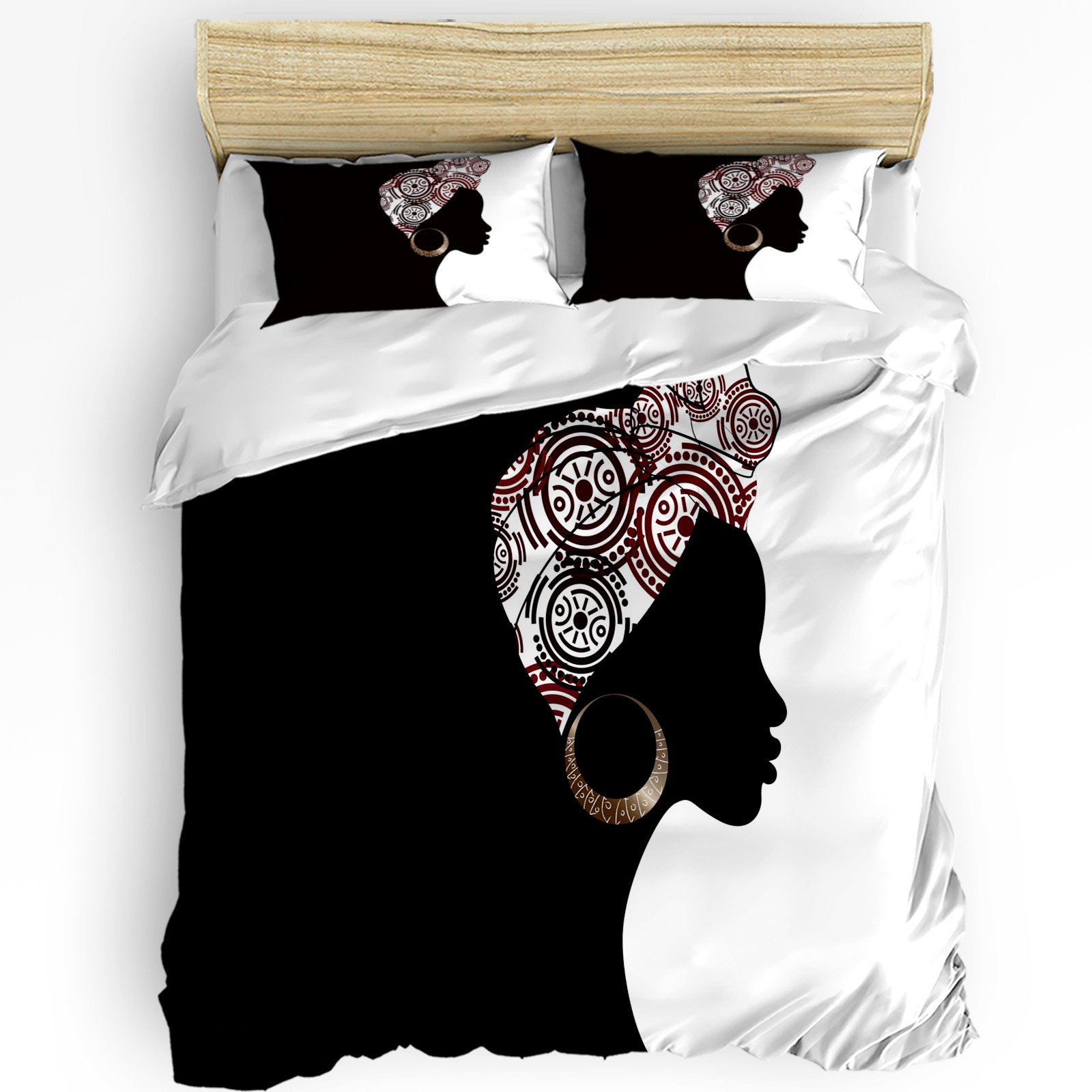 Black Woman Black White Beddin - Home Textiles Bedding avis et prix
