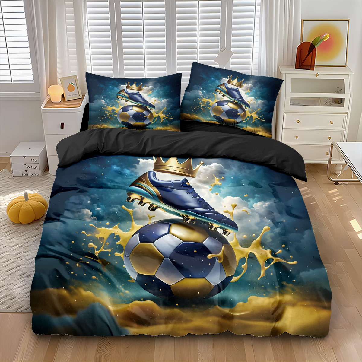 Soccer Football Print Duvet Co - Home Textiles Bedding avis et prix
