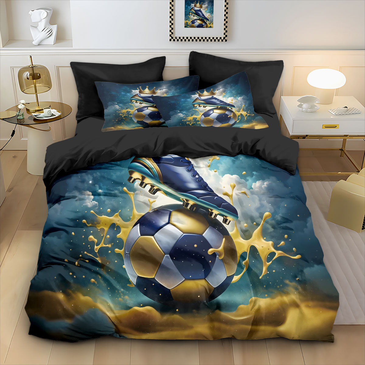 Soccer Football Print Duvet Co - Home Textiles Bedding avis et prix